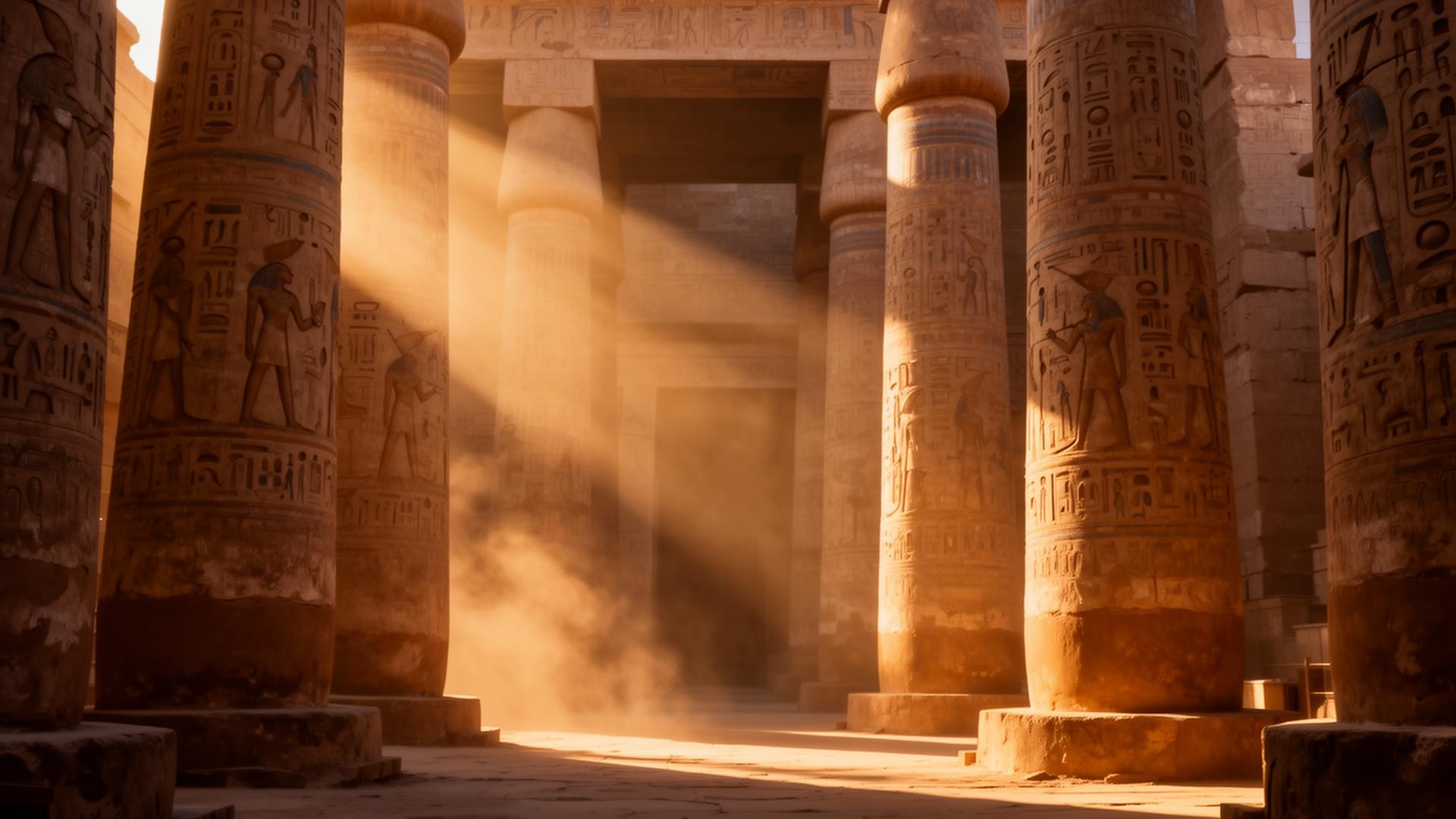 Dawn at the Temples